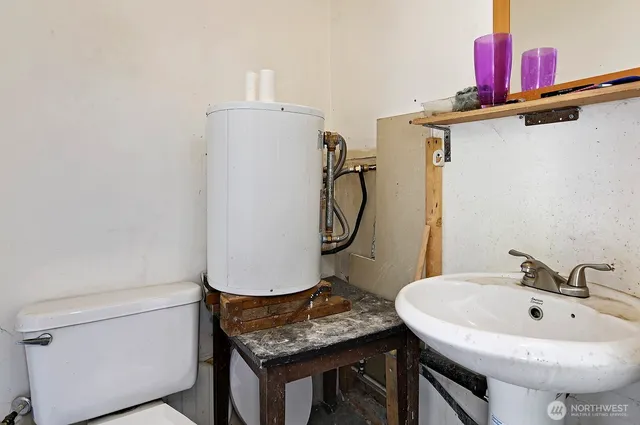 a view of storage and utility room