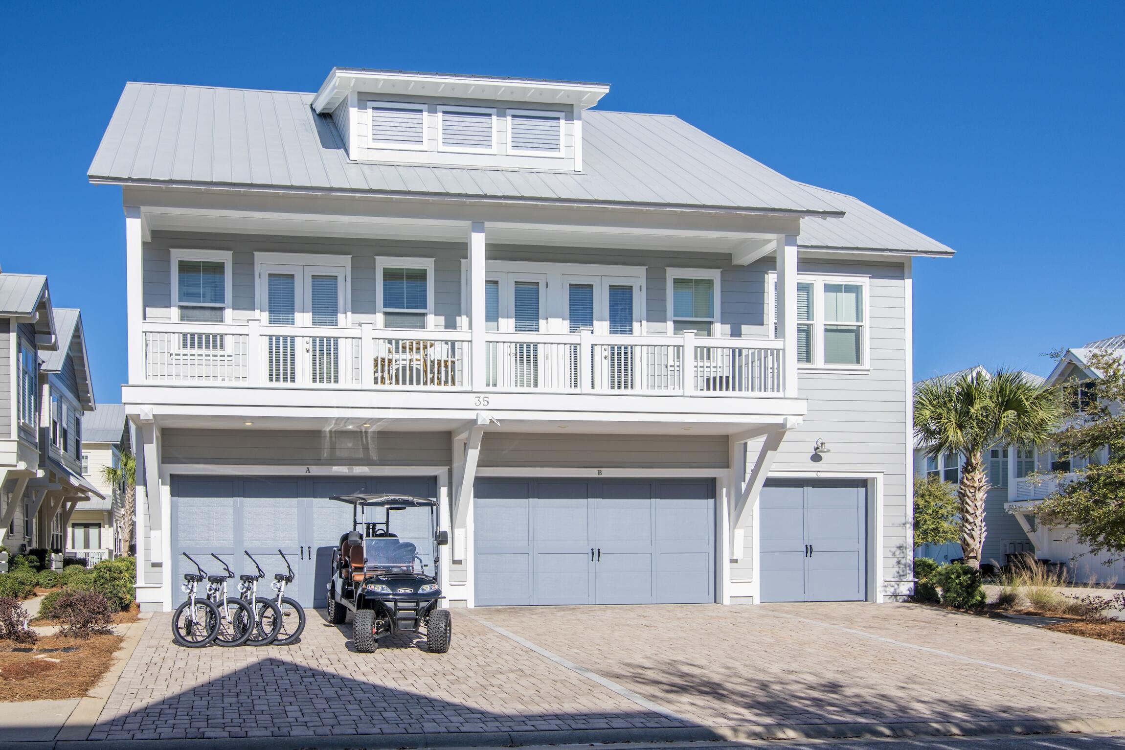 35 East Milestone Dr Inlet Beach, Unit A Inlet Beach, FL 32461 - Photo 1 of 45 front view of a house with a porch