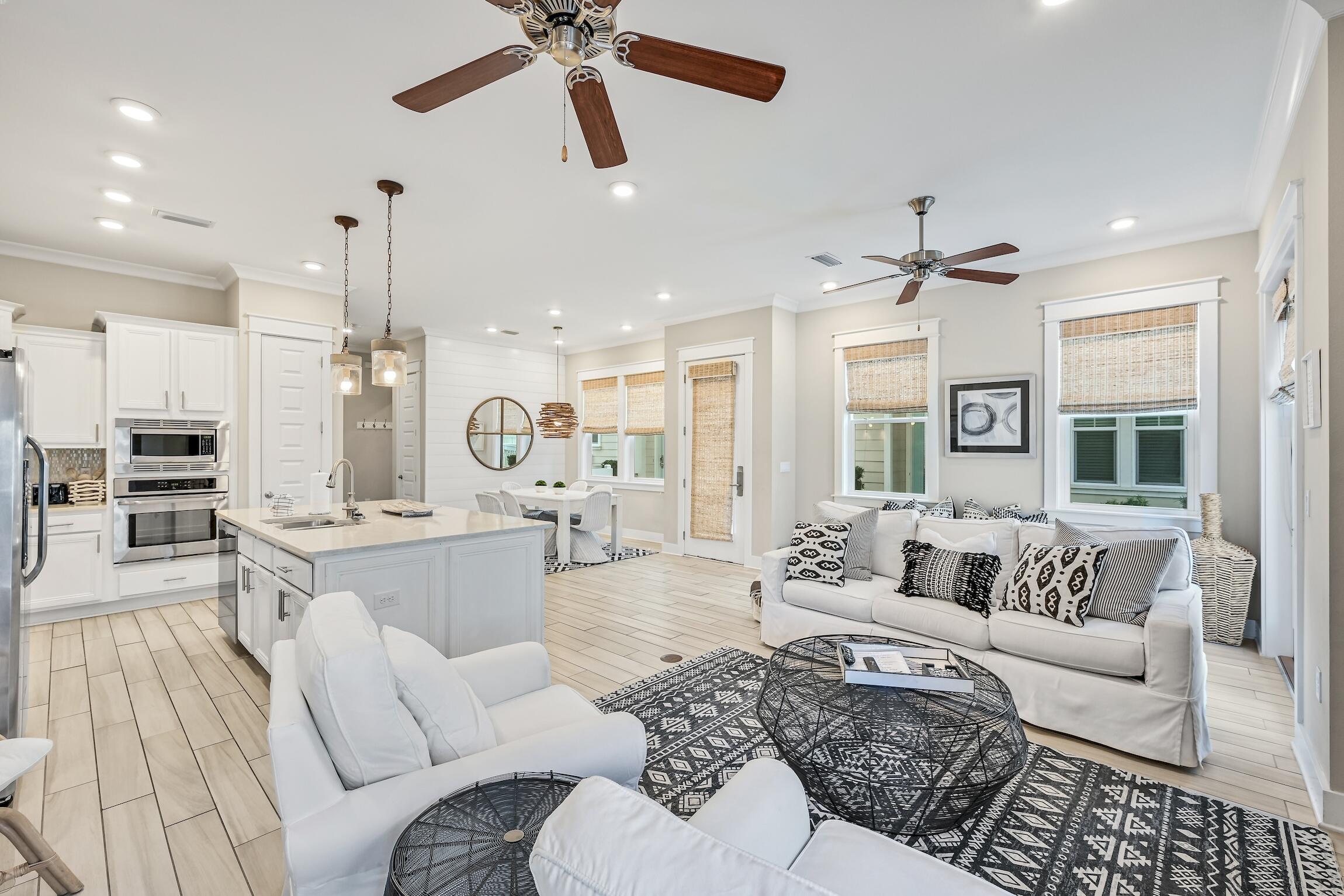 35 East Milestone Dr Inlet Beach, Unit A Inlet Beach, FL 32461 - Photo 13 of 45 a living room with furniture and a large window