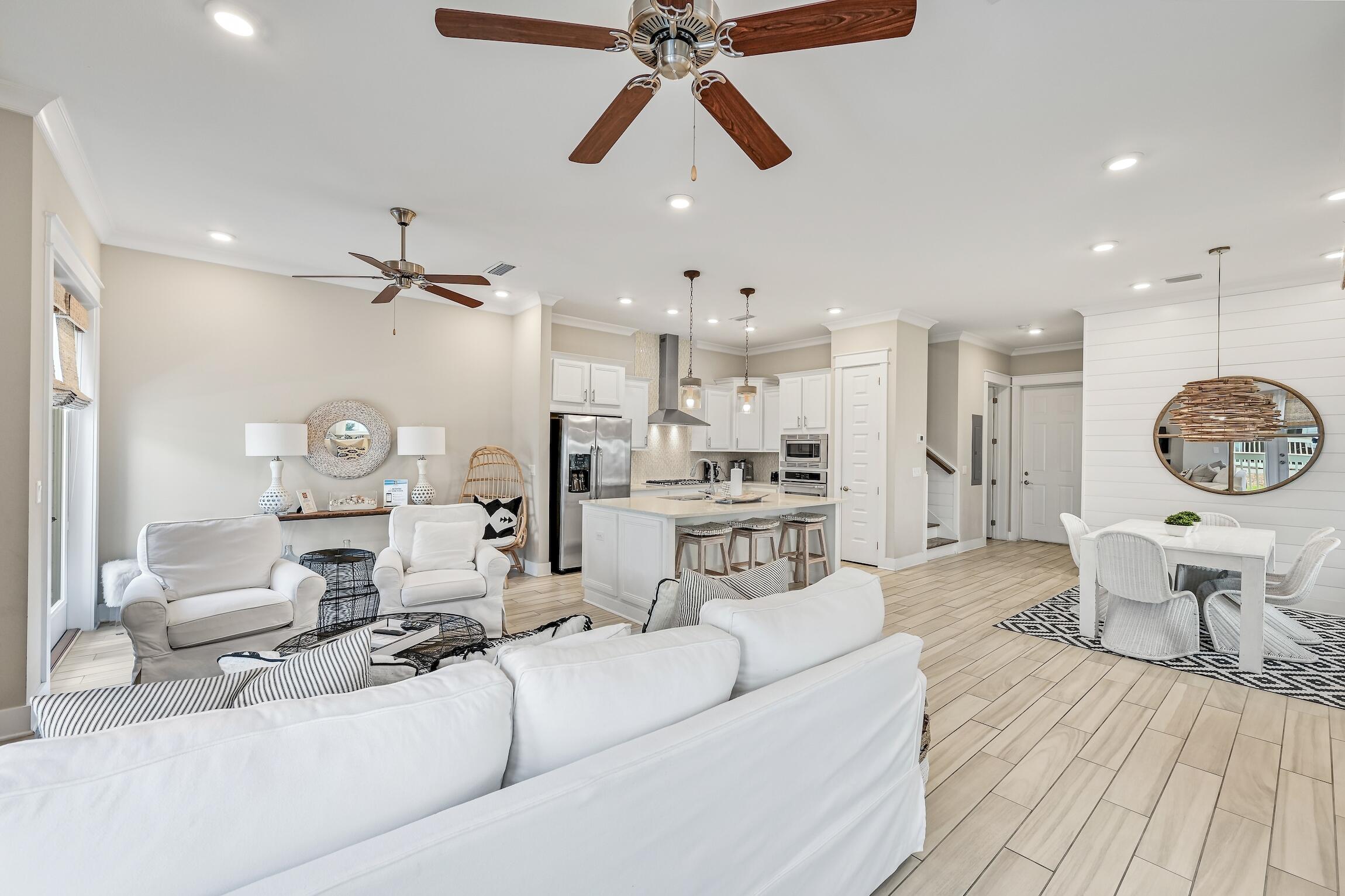 35 East Milestone Dr Inlet Beach, Unit A Inlet Beach, FL 32461 - Photo 15 of 45 a living room with furniture and a view of kitchen