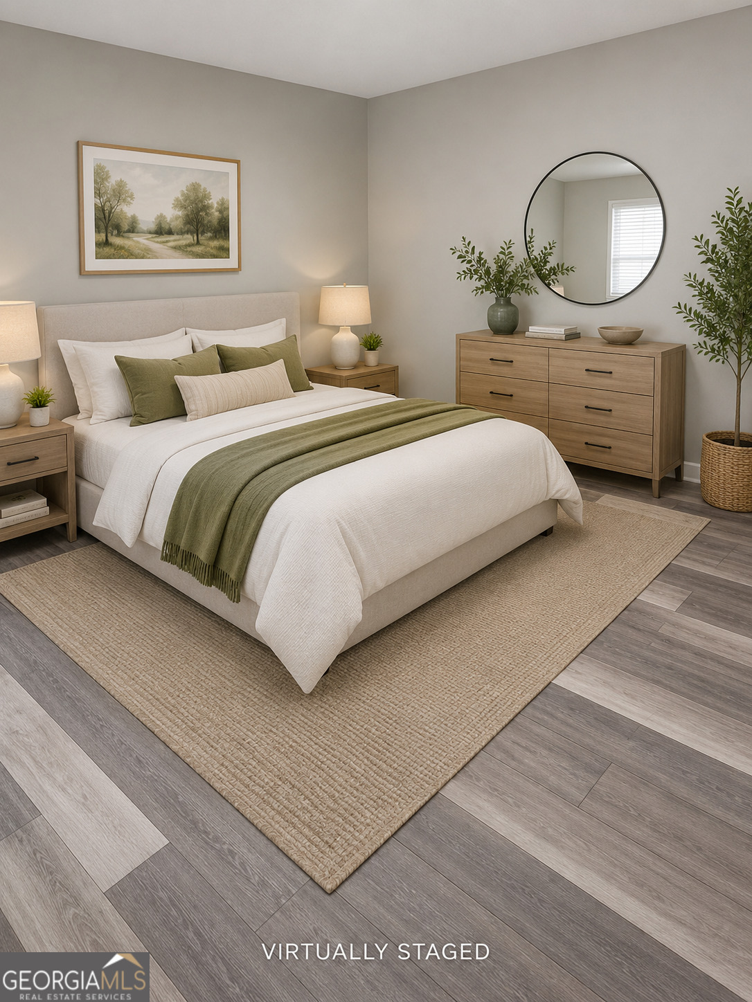 105 Dailey Mill Road McDonough, GA 30253 - Photo 13 of 19 a bedroom with bed and a chandelier