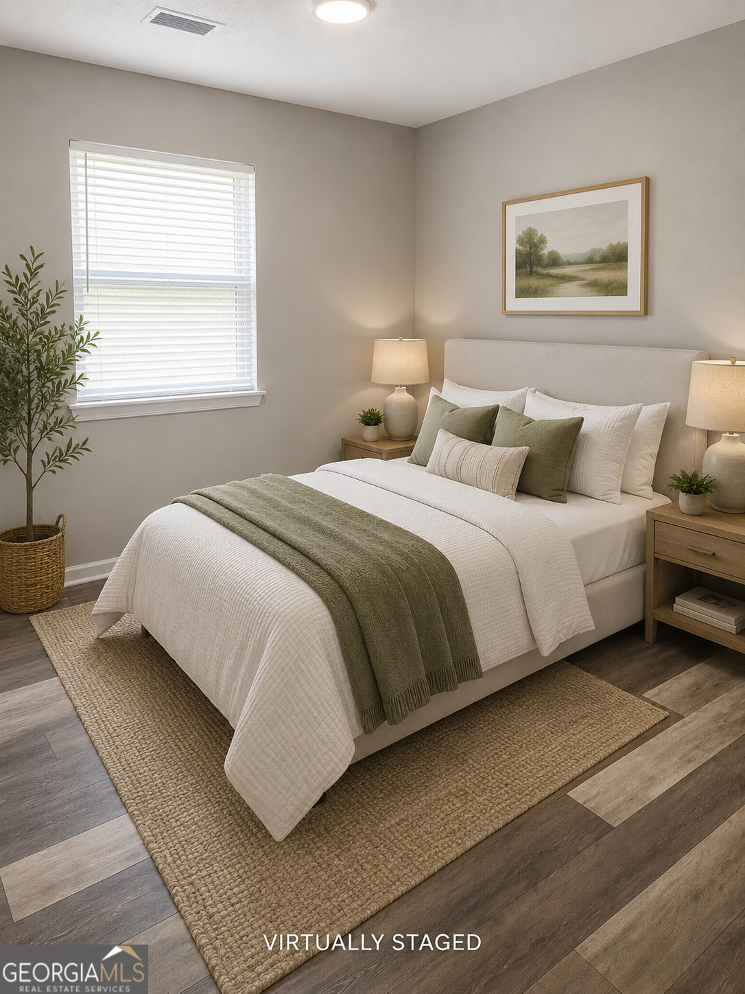 105 Dailey Mill Road McDonough, GA 30253 - Photo 10 of 19 a bedroom with a bed and a potted plant