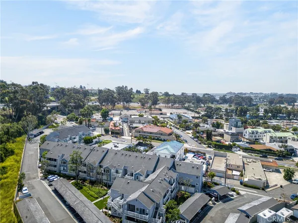 an aerial view of a city
