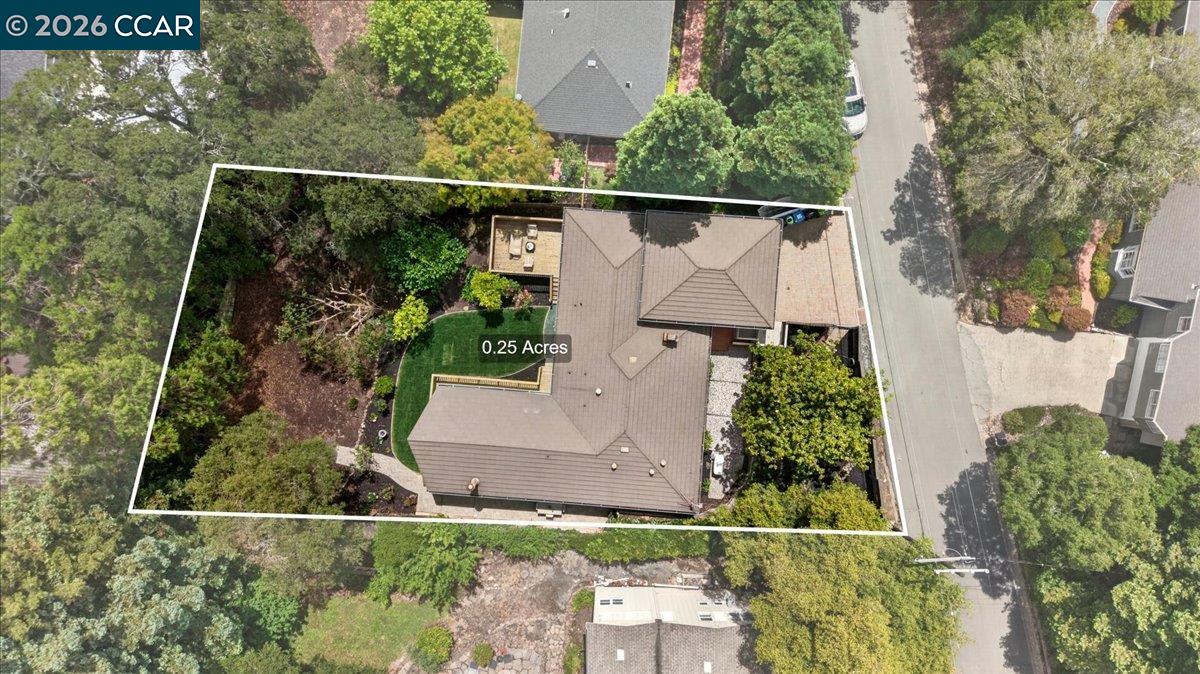 24 Las Vegas Road Orinda, CA 94563 - Photo 45 of 47 an aerial view of a house