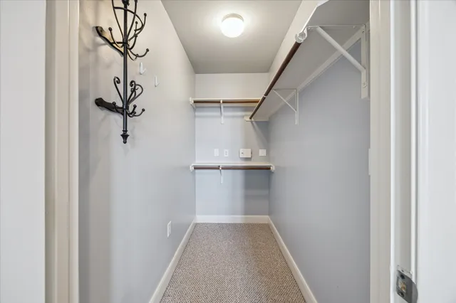 a view of hallway with stairs