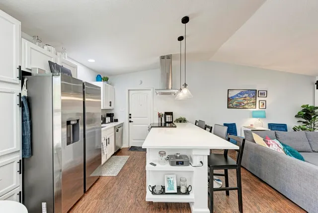 a house view with a outdoor space