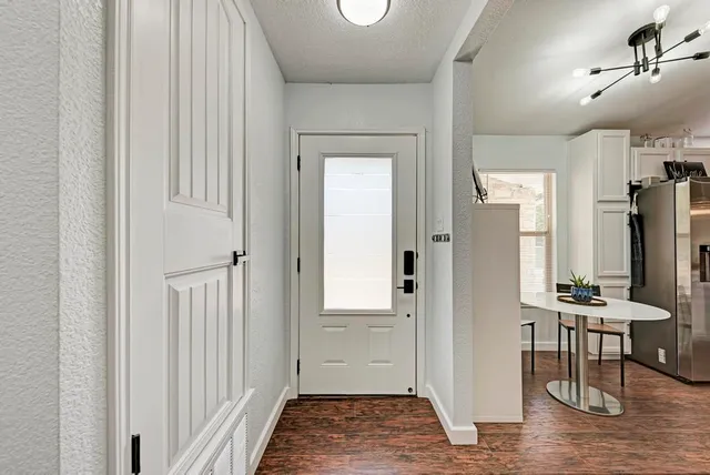 a view of livingroom with furniture and wooden floor