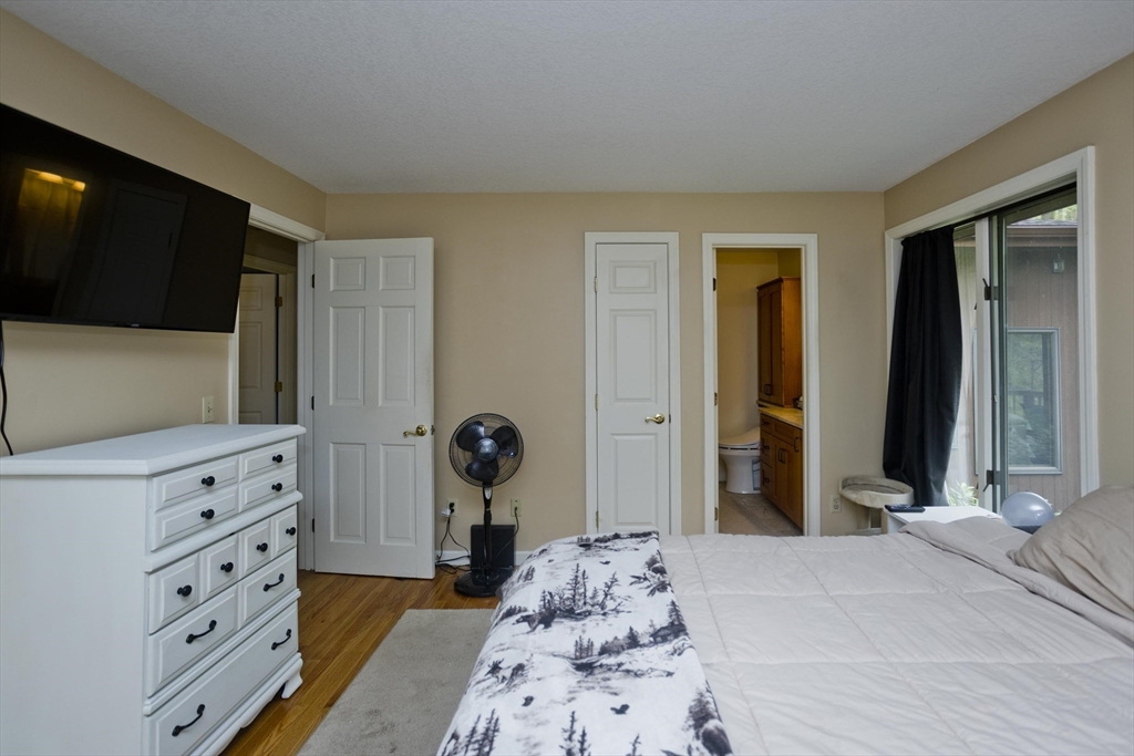 32 Zuell Hill Road Monson, MA 01057 - Photo 18 of 37 a bedroom with a bed and a television