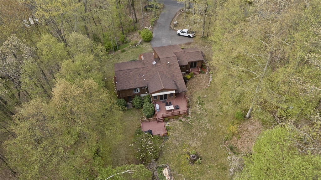 32 Zuell Hill Road Monson, MA 01057 - Photo 34 of 37 an aerial view of residential house with outdoor space
