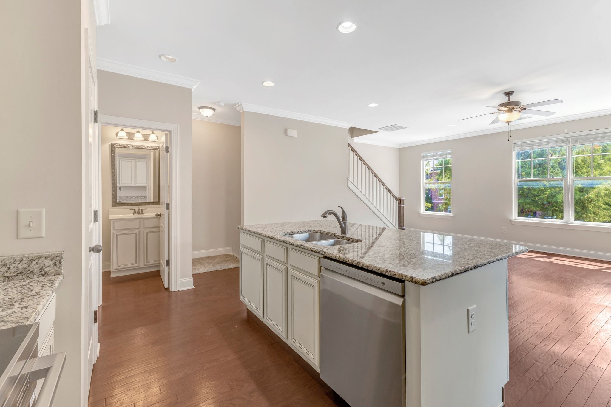 1201 Moher Boulevard Franklin, TN 37069 - Photo 18 of 35 a kitchen with stainless steel appliances granite countertop a sink and a refrigerator