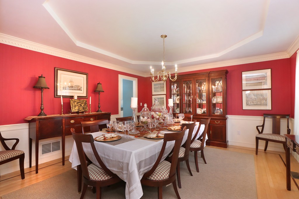 521 Marrett Road Lexington, MA 02421 - Photo 5 of 30 a view of a dining room with furniture window and outside view