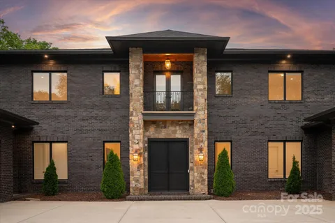 a front view of a house