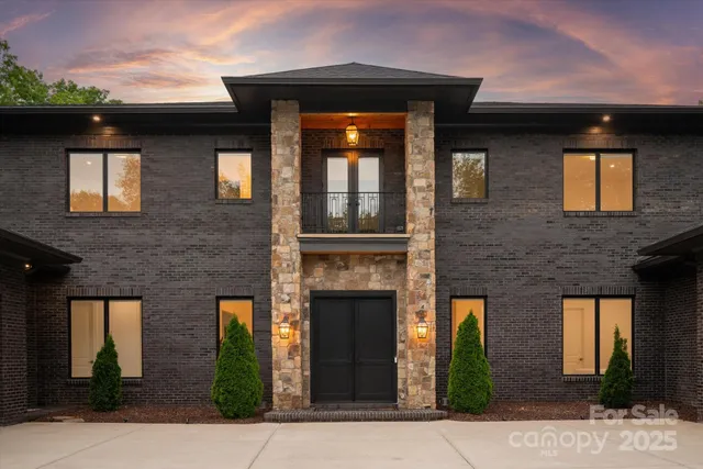 a front view of a house