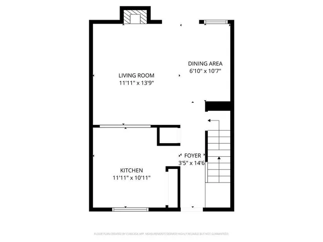 a picture of a bench in front of a door