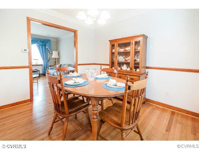 6433 Commander Road Richmond, VA 23224 - Photo 20 of 21 a view of a dining room with furniture and wooden floor