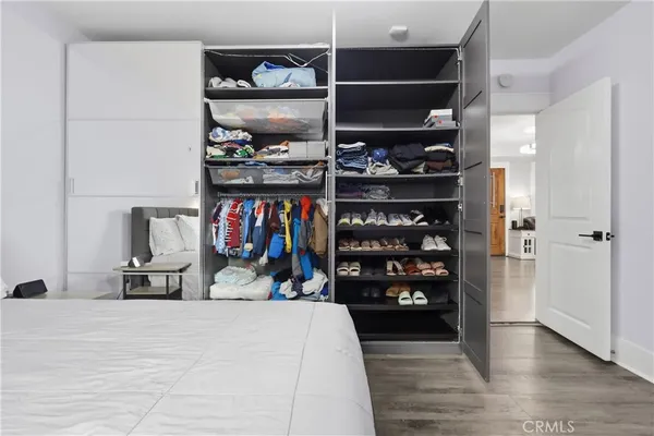 a room with storage and utility