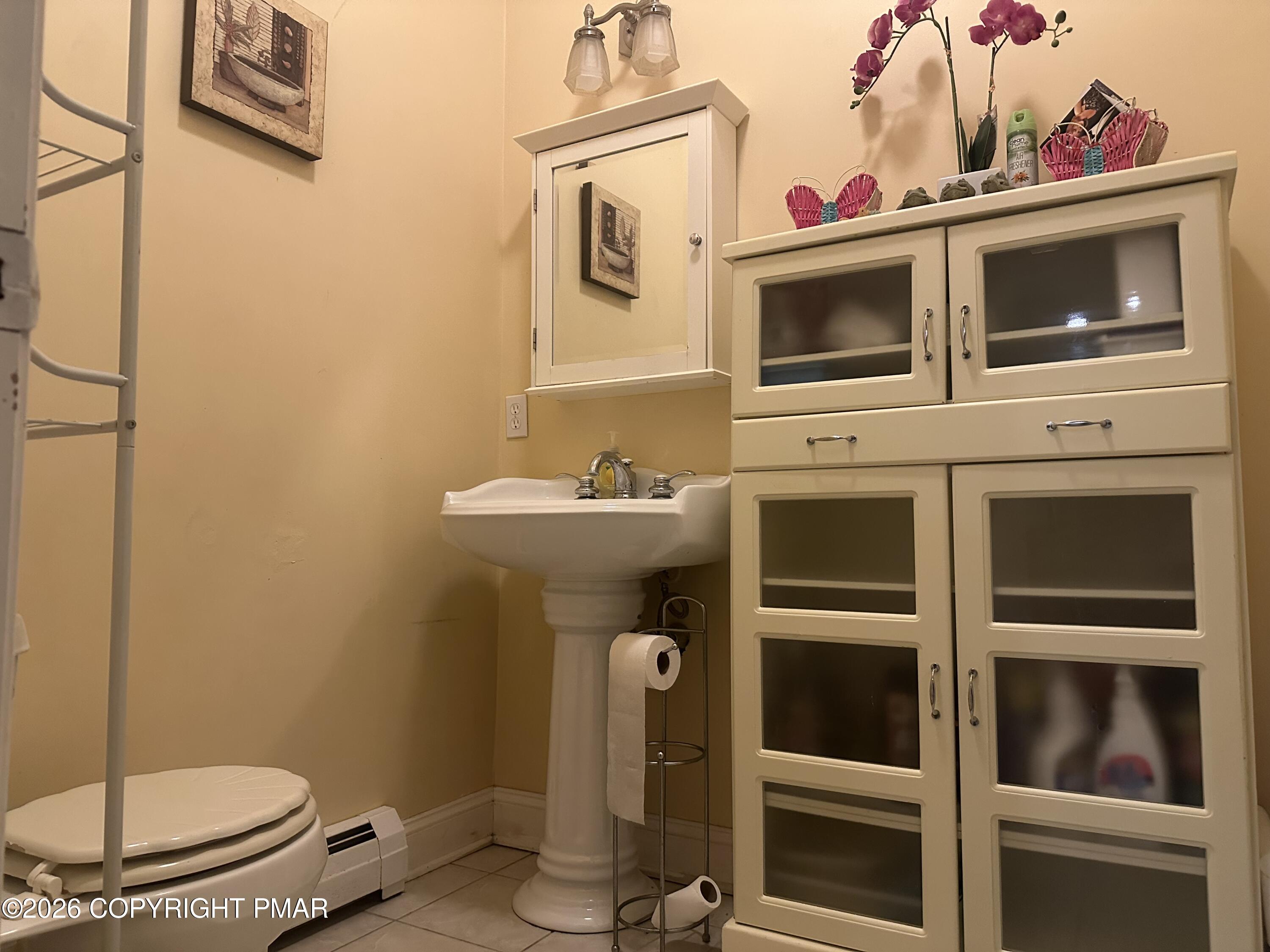 2 Shepard Court Delaware Water Gap, PA 18327 - Photo 27 of 57 a bathroom with a sink and a mirror