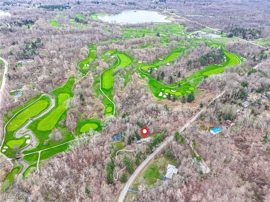 10461 Wye Road Chesterland, OH 44026 - Photo 13 of 50 Aerial view with view of golf course and a water view