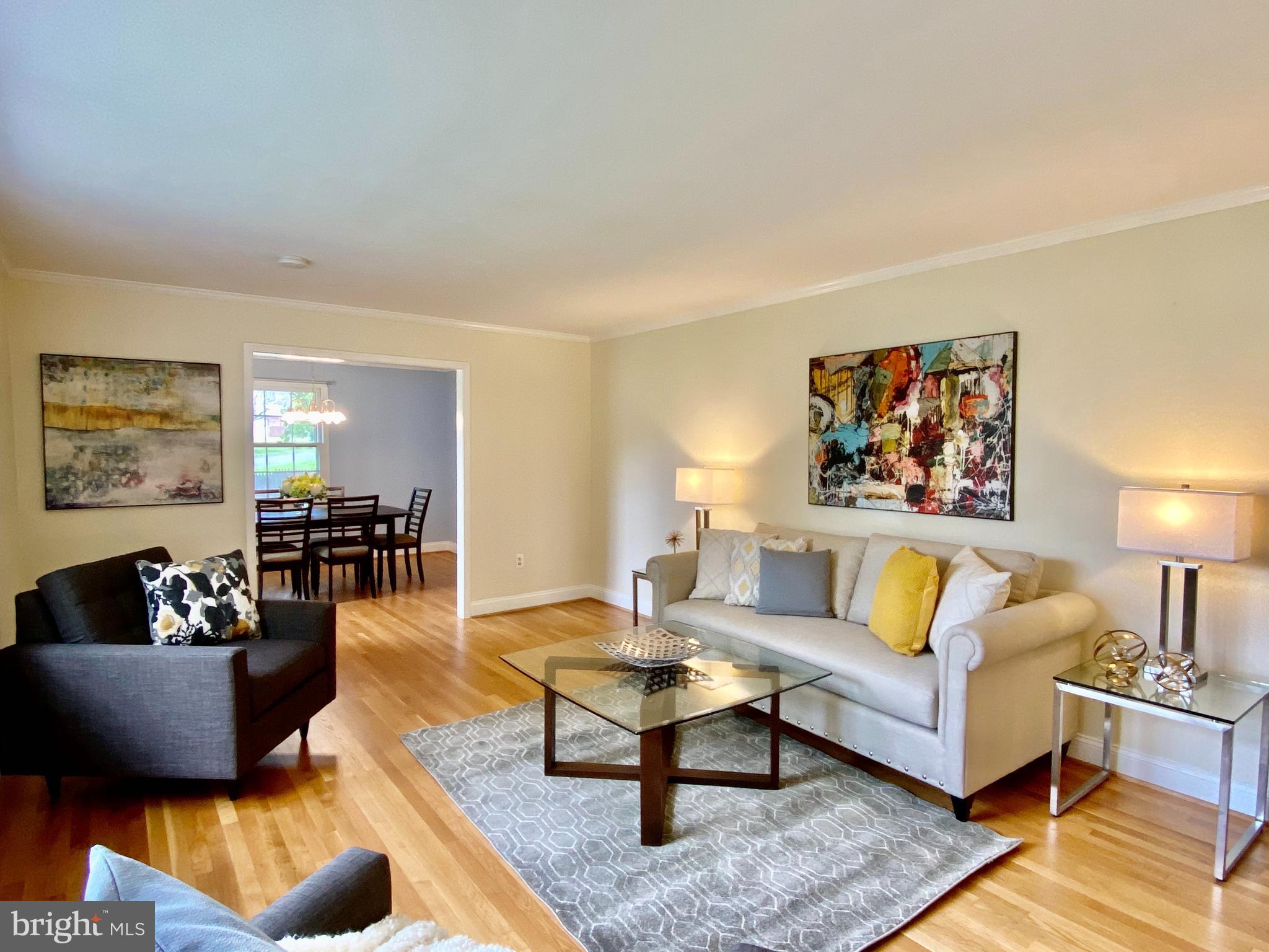 4232 Stafford Road Olney, MD 20832 - Photo 2 of 55 Large airy living room with gleaming hardwoods
