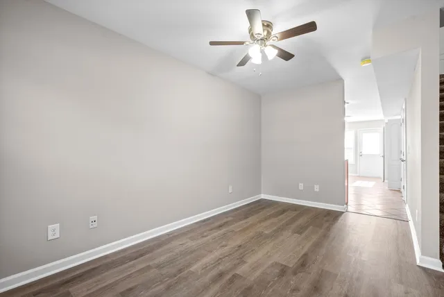 wooden floor in an empty room