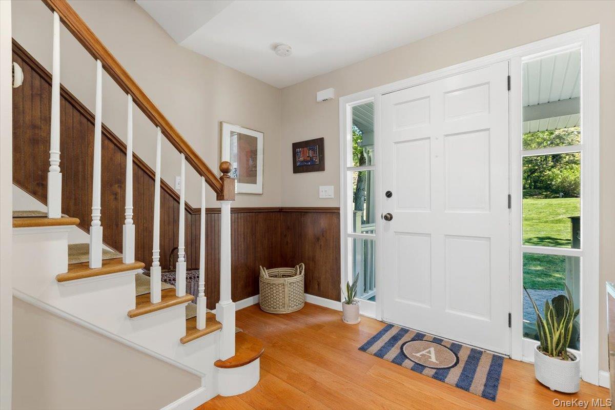 119 Edgewood Road Ossining, NY 10562 - Photo 21 of 50 Back to the Entry Foyer with a solid wood front door and two side light panels. So much natural light in this home.