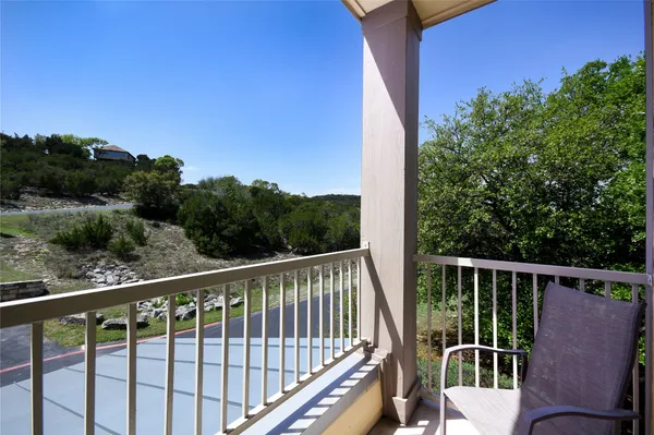 a view of a balcony