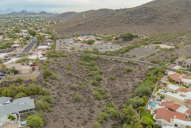 a view of city and mountain