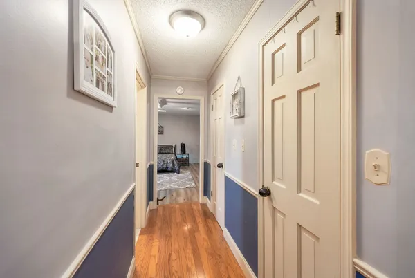 a very nice looking room with wooden floor