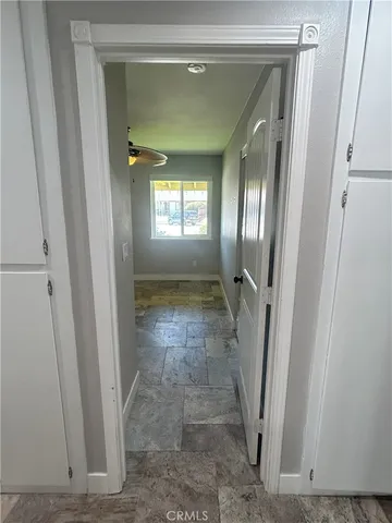 a view of a walk in closet