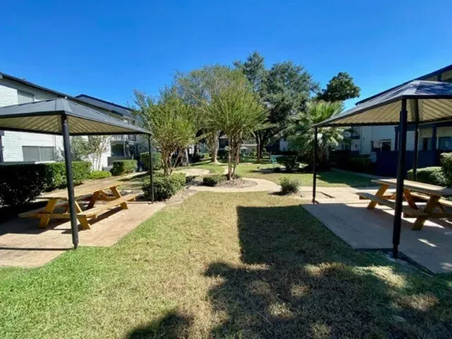 a view of outdoor space with seating area