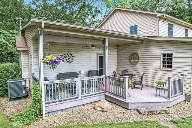 a view of a house with a porch