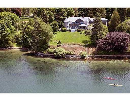 66 Manchester Road Mount Desert, ME 04662 - Photo 24 of 25 Aerial View. Shows shorefront and...