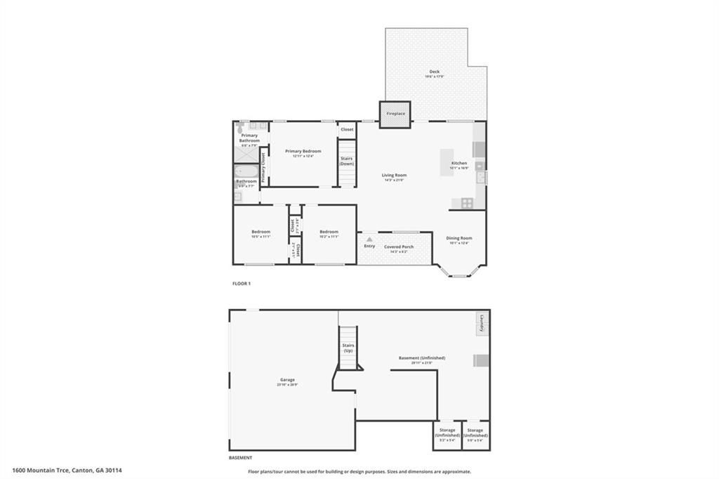 1600 Mountain Trace Canton, GA 30114 - Photo 50 of 50 a picture of floor plan