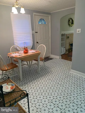 a room with furniture