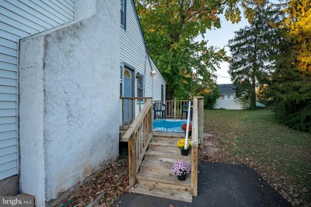 a view of outdoor space and deck