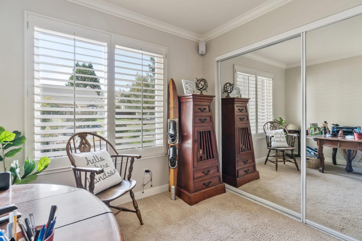 42 Seneca Lane San Ramon, CA 94583 - Photo 17 of 40 a view of a workspace with furniture and a window