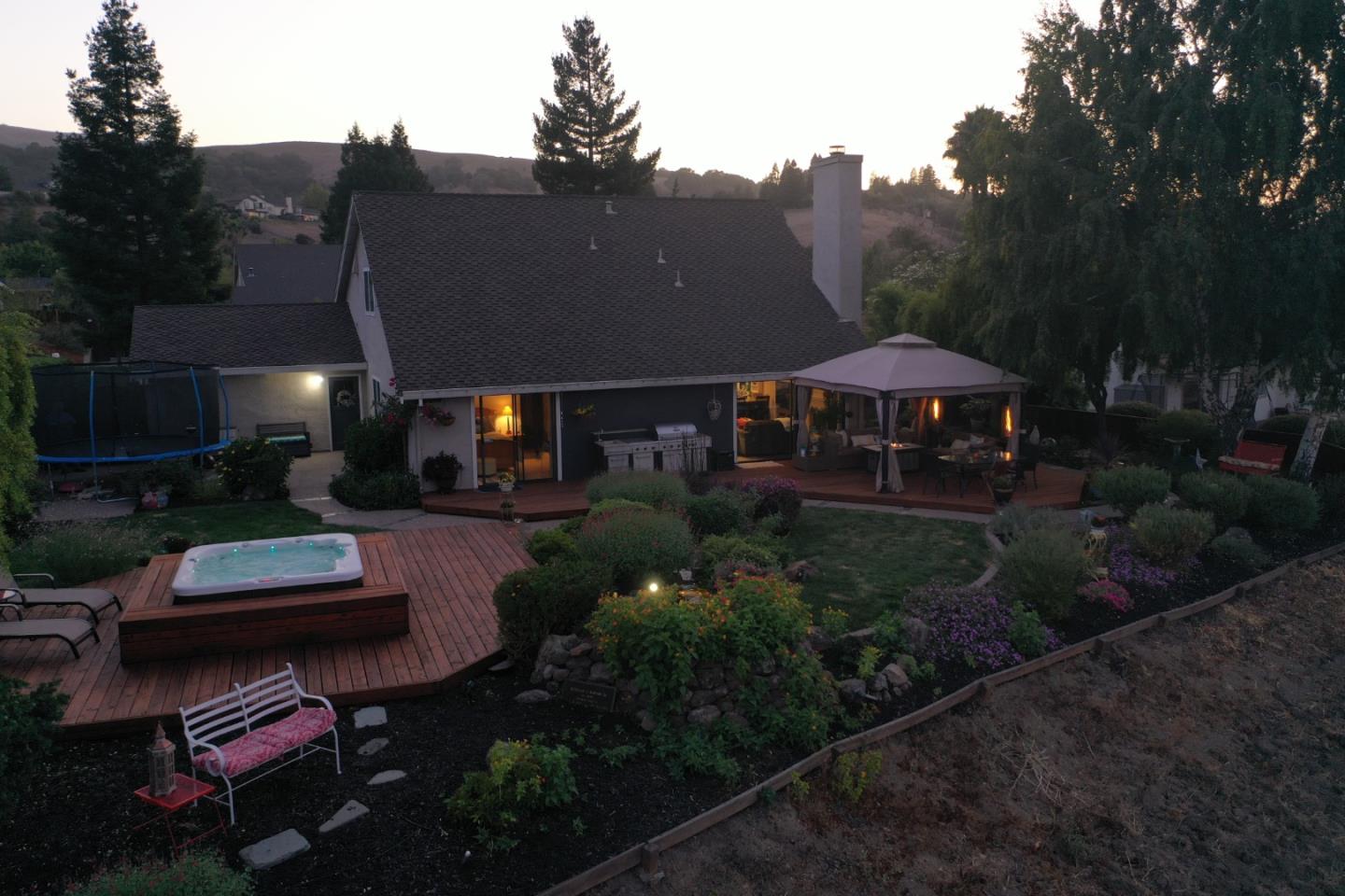 42 Seneca Lane San Ramon, CA 94583 - Photo 40 of 40 a view of a patio with table and chairs potted plants and large tree