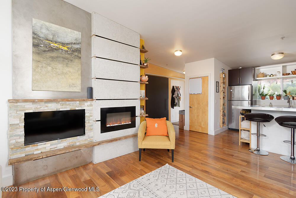 2563 Dolores Way Carbondale, CO 81623 - Photo 4 of 12 a living room with furniture and a fireplace