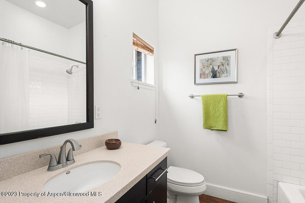 2563 Dolores Way Carbondale, CO 81623 - Photo 8 of 12 a bathroom with a sink toilet and mirror
