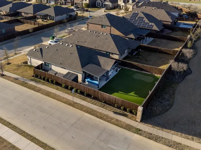 an aerial view of an ocean