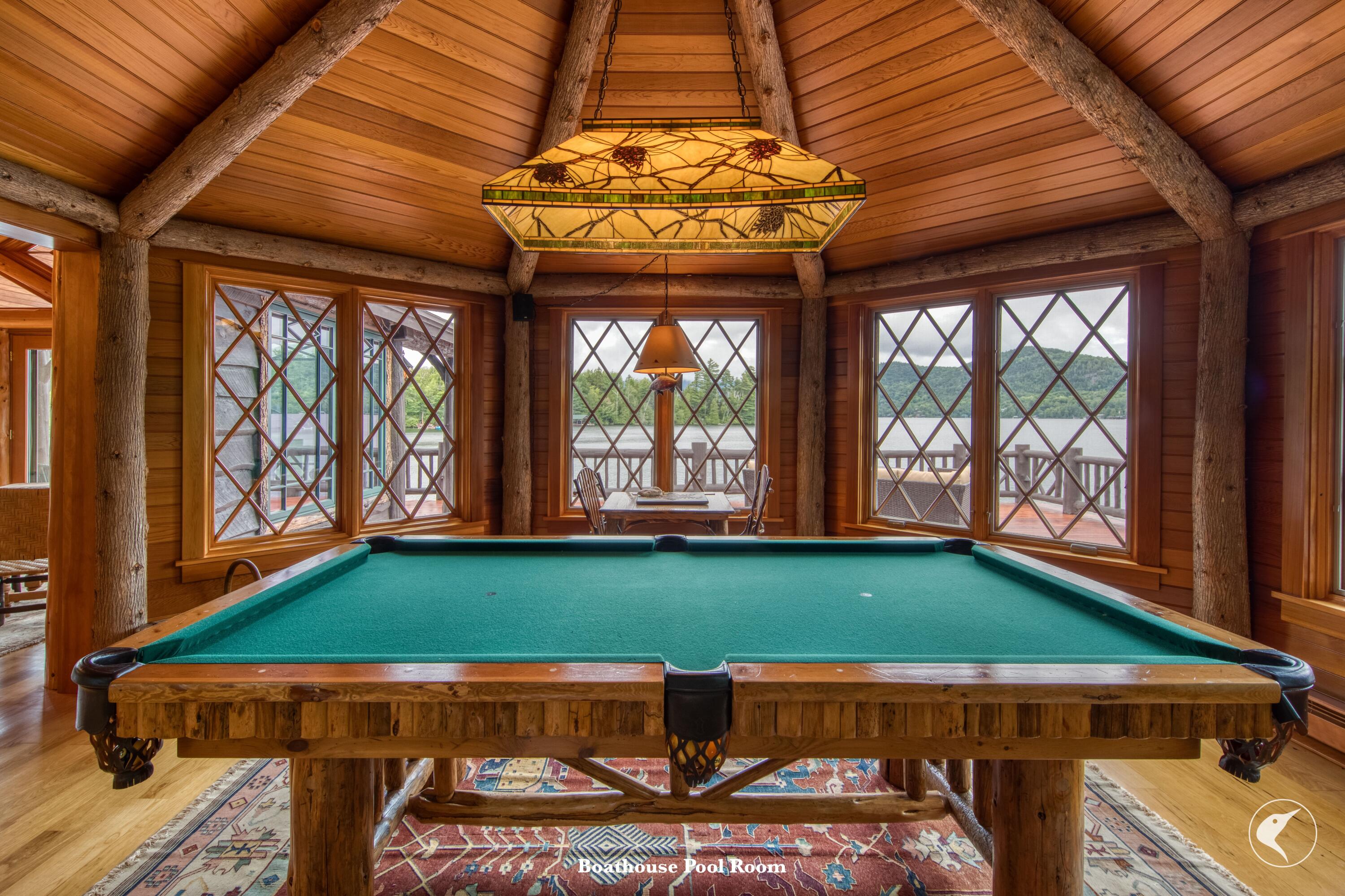 62 Peninsula Way Road Lake Placid, NY 12946 - Photo 31 of 35 Boathouse Pool Table