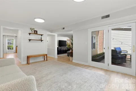 a view of livingroom with furniture and window