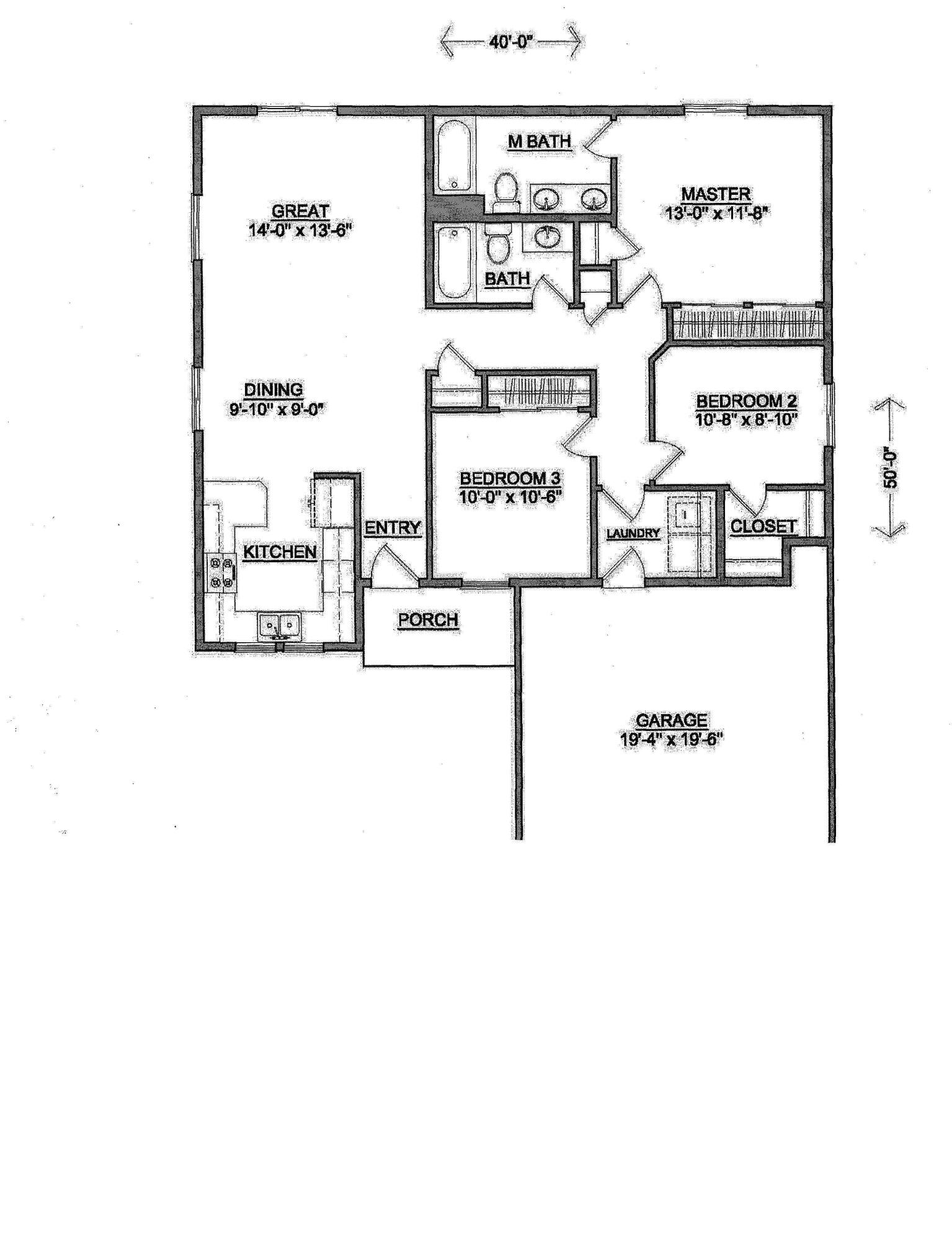 Actual home is just a flip version of this floor plan