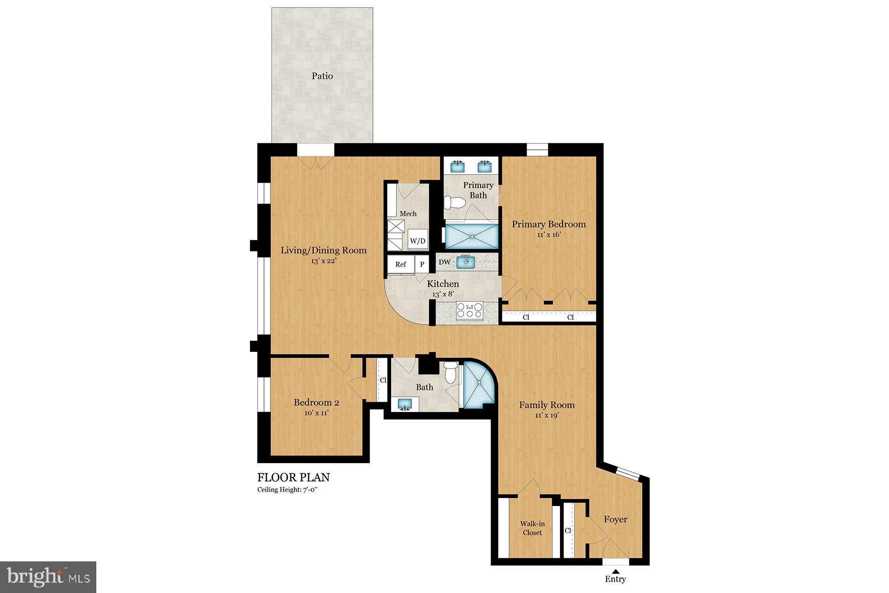 1726 17th Street Northwest, Unit B1 Washington, DC 20009 - Photo 31 of 33 a picture of floor plan