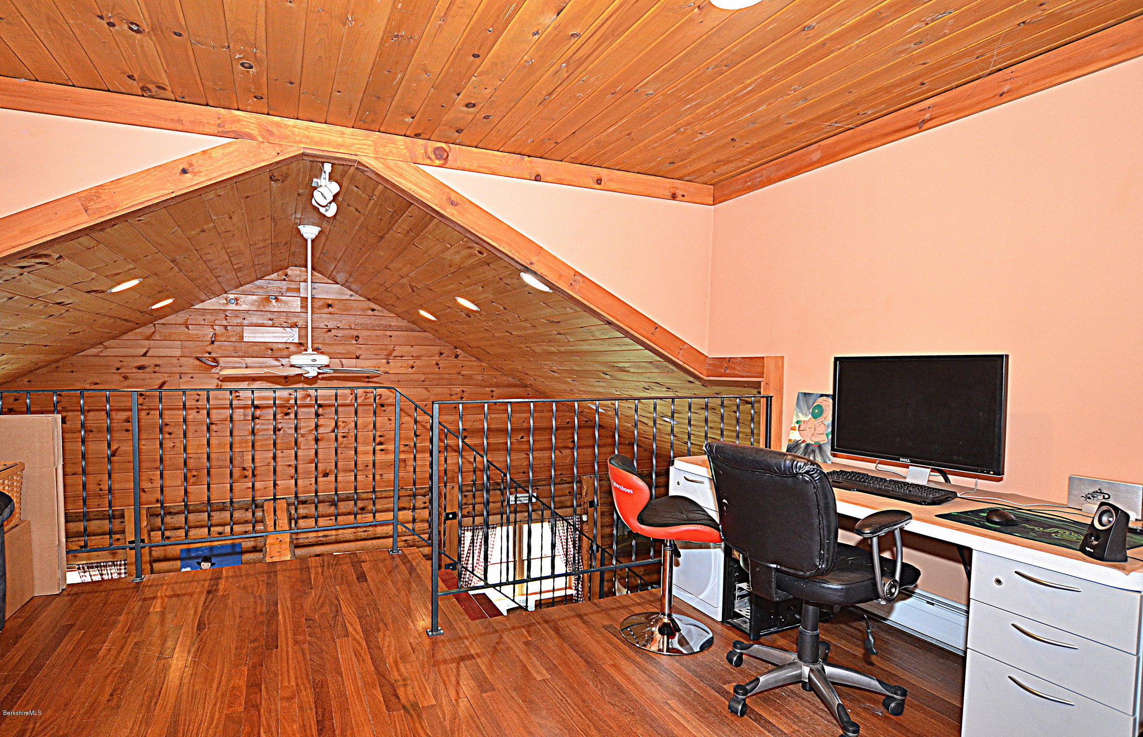 68 Cross Place Road Washington, MA 01223 - Photo 26 of 38 a view of a workspace with furniture and wooden floor