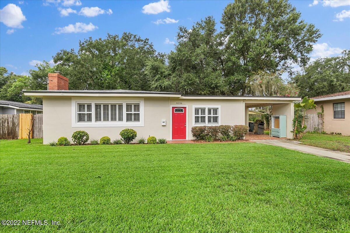 6136 Duke Road Jacksonville, FL 32217 - Photo 21 of 23 front view of a house with a yard