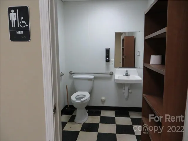 a bathroom with a sink and a toilet
