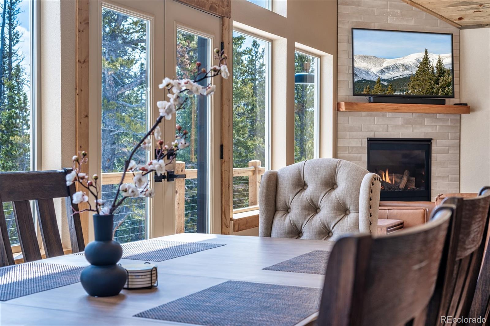 526 Porcupine Road Fairplay, CO 80440 - Photo 11 of 46 a living room with furniture and a fireplace