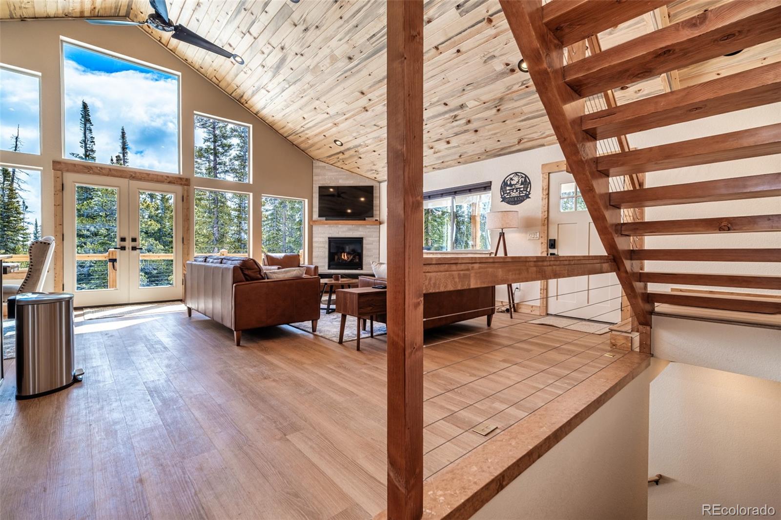 526 Porcupine Road Fairplay, CO 80440 - Photo 27 of 46 a living room with furniture and a large window
