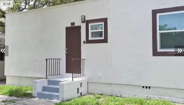 a view of front door of house